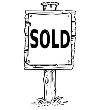 Ahşap işareti satılan metnin çizim kurulu