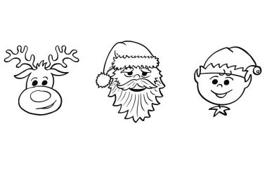 Noel Noel Baba, Elf ve Rudolf Ren geyiği Portra kümesi