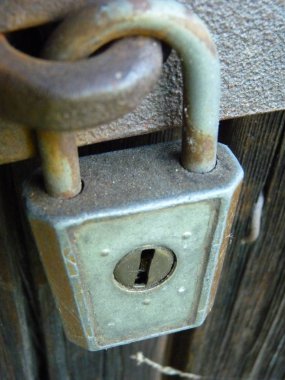Eski Vintage asma kilit kilit