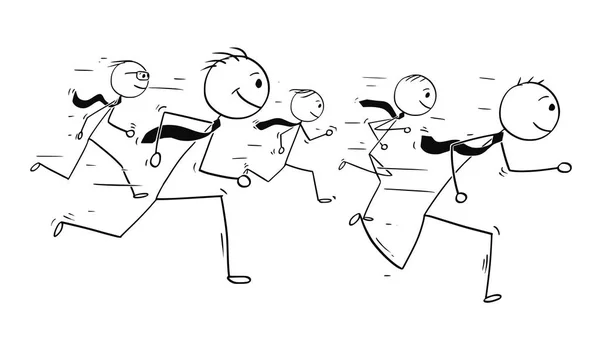 Rekabet iş kavramsal karikatür — Stok Vektör