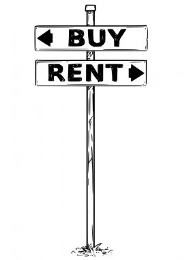 İki ok işareti satın almak ya da kira karar oklar çizim