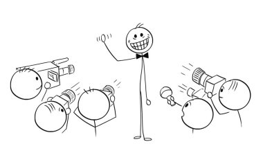 Kırmızı halı üzerinde fotoğrafı erkek yıldız ünlü çizgi film