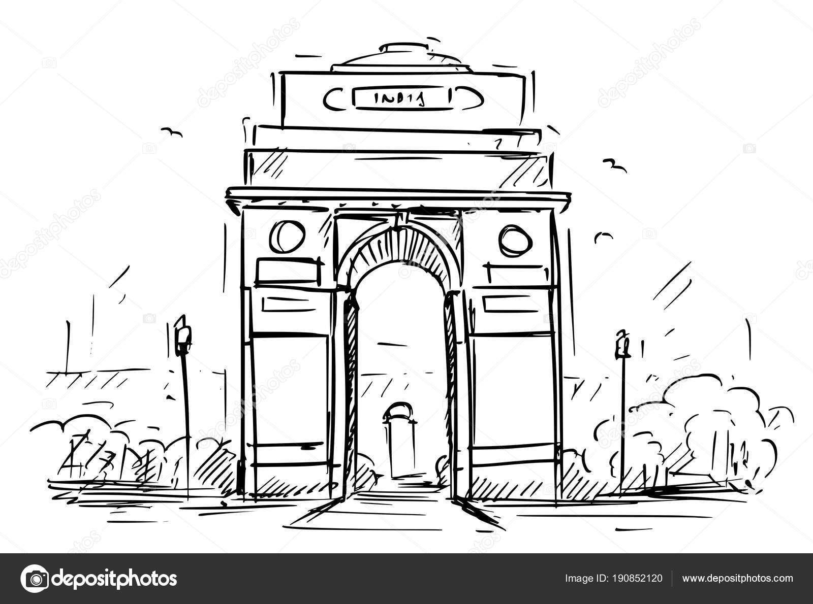 Delhi red fort sketch delhi hand drawn illustration isolated Delhi red  fort sketch delhi hand drawn illustration isolated  CanStock