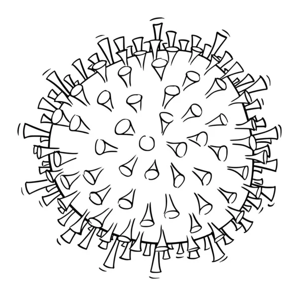 Векторная диагностика, чертеж или дизайн коронавируса Ковид-19 — стоковый вектор