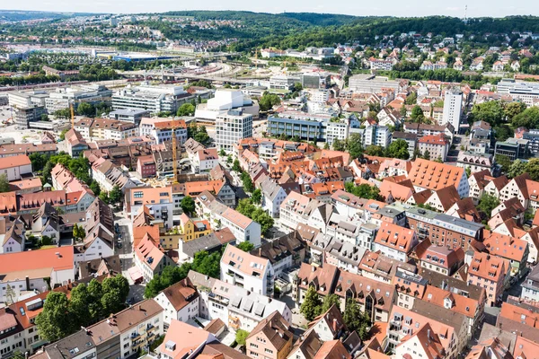 Luchtfoto uitzicht over de stad Ulm — Stockfoto