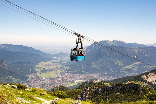 Seilbahn in den bayerischen Alpen — Stockfoto