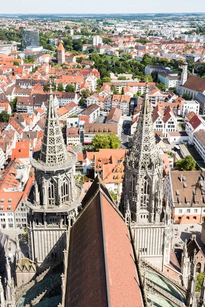 Vista aerea sulla città di Ulma — Foto Stock