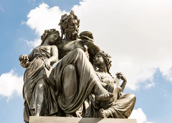 Памятник в Дрездене — стоковое фото