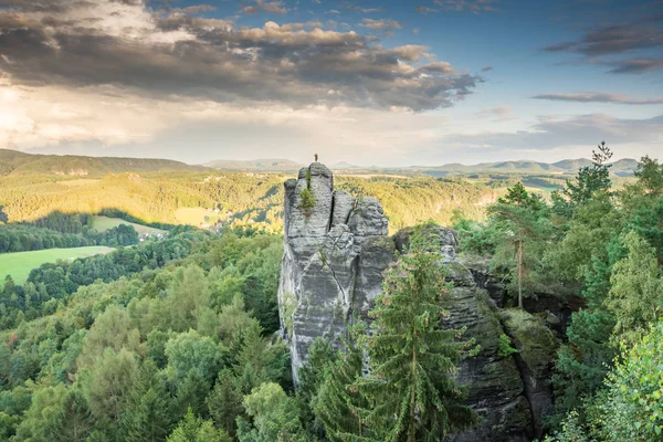 Felsen im Elbsandsteingebirge — Stockfoto