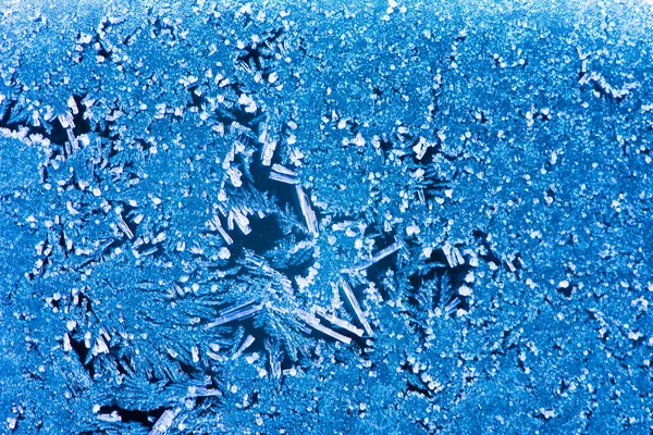 Abstract macro achtergrond met ijskristallen — Stockfoto