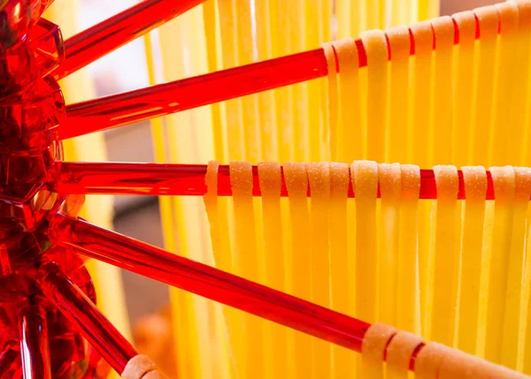 Drogen van zelfgemaakte Italiaanse Pasta — Stockfoto