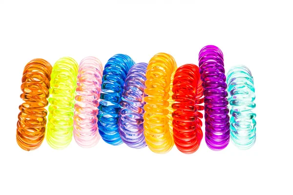 Olika isolerade spiral hår band — Stockfoto