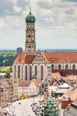 Augsburg üzerinde havadan görünümü
