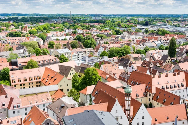 Luftaufnahme über Augsburg — Stockfoto