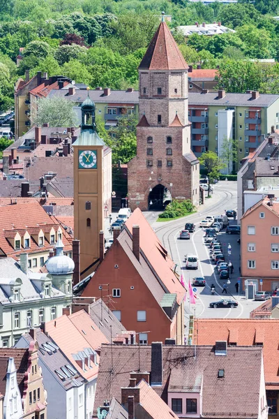 Vista aérea sobre Augsburg — Fotografia de Stock