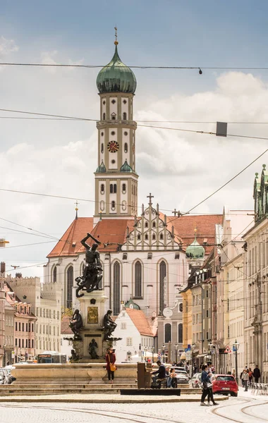 Basilica St. Ulrich in Augsburg — Stock Photo, Image