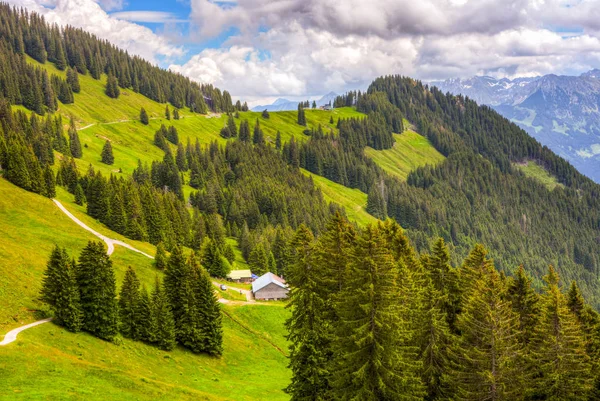 Horská krajina allgaeu — Stock fotografie