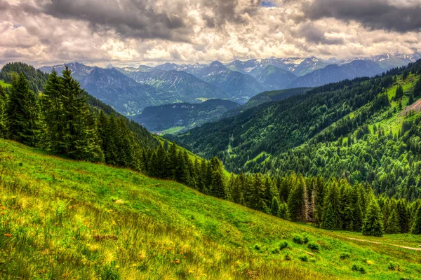 Horská krajina v Bavorsku — Stock fotografie