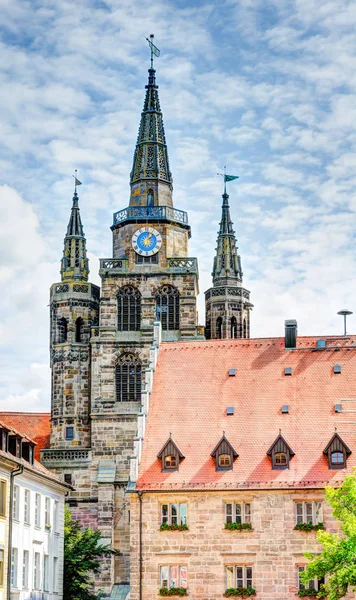 Ansbach kilisede St. Gumbertus — Stok fotoğraf