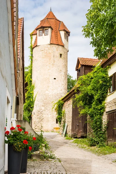 Torre de defesa medieval em Sulfeld am Main — Fotografia de Stock