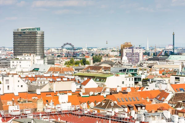 Cityscape Viyana üzerine havadan görünümü — Stok fotoğraf
