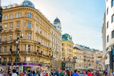 Viyana trafiğe kapalı alanda kişi
