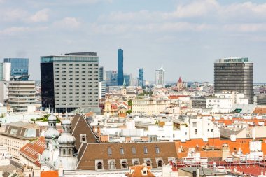 Cityscape Viyana üzerine havadan görünümü