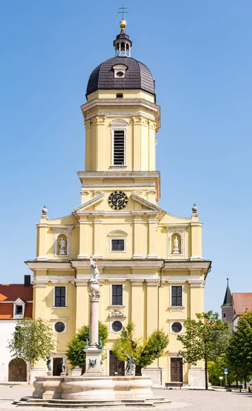 The Hofkirche church in Neuburg — Stock Photo, Image