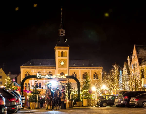 Mercado de Natal tradicional alemão em Pfaffenhofen — Fotografia de Stock