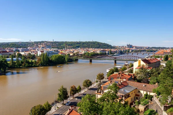 Río Vltava en Praga —  Fotos de Stock