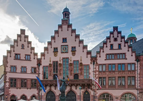 Historiske gamle rådhus i Frankfurt Royaltyfrie stock-billeder