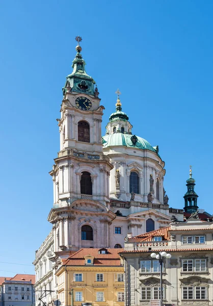 ( 영어 ) nicholas church in prague — 스톡 사진