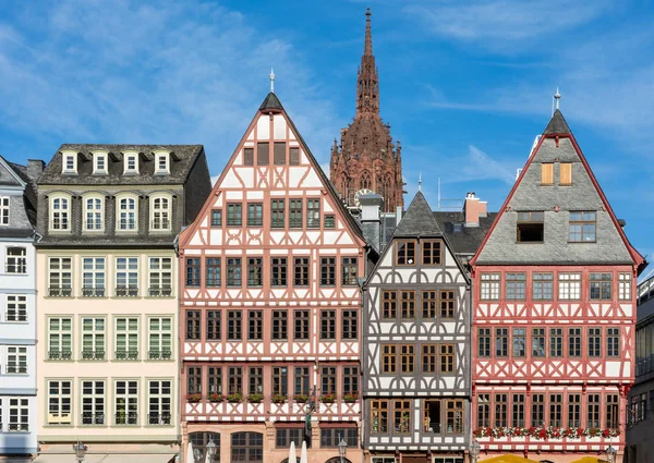 Historic house facades in Frankfurt — Stock Photo, Image