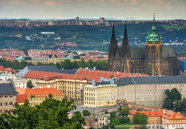 Vista Aérea Sobre Cidade Praga República Checa — Fotografia de Stock