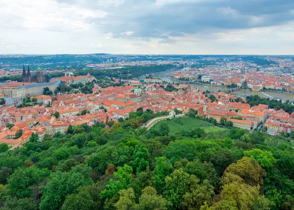 Vista Aérea Sobre Cidade Praga República Checa — Fotografia de Stock