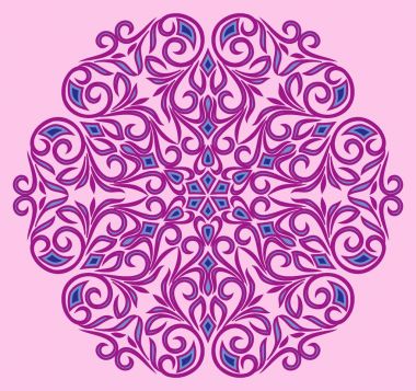 Çok güzel yuvarlak süsleme