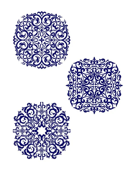 Beaux Ornements Forme Cercle — Image vectorielle