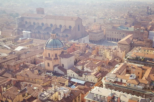 Aerial View Old City Center Daylight Bologna Italy — Stock Photo, Image