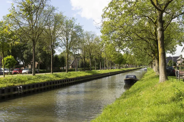 Canal Leidsche Rijn Meern Cerca Utrecht Países Bajos Soleado Día — Foto de Stock