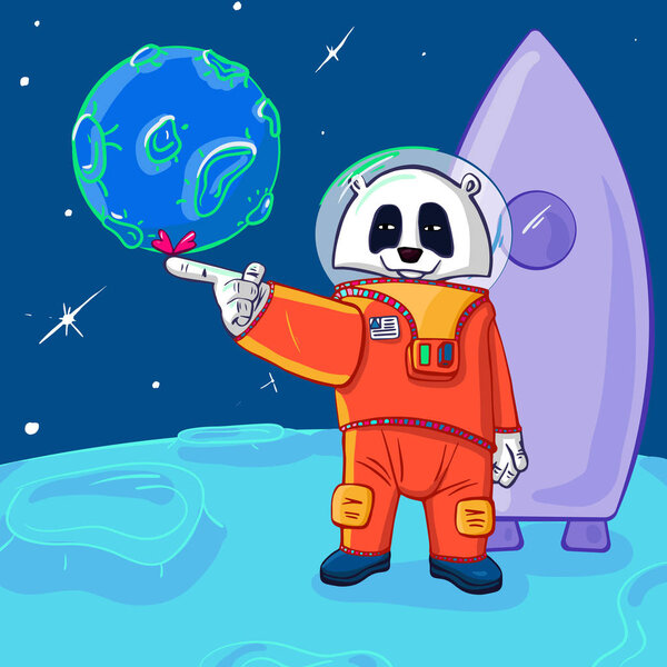 Panda Astronaut