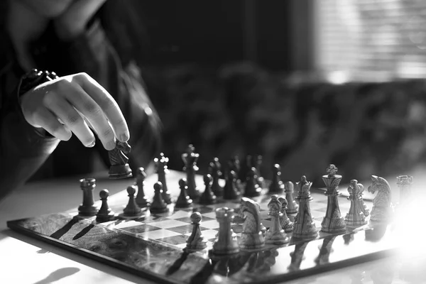 Chess game professionele stockfotografie — Stockfoto