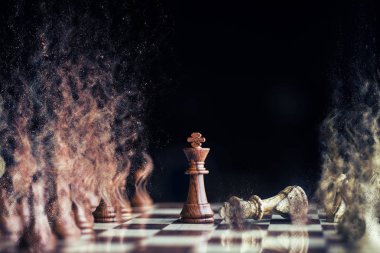 kum fırtınası ile satranç atı savaşta