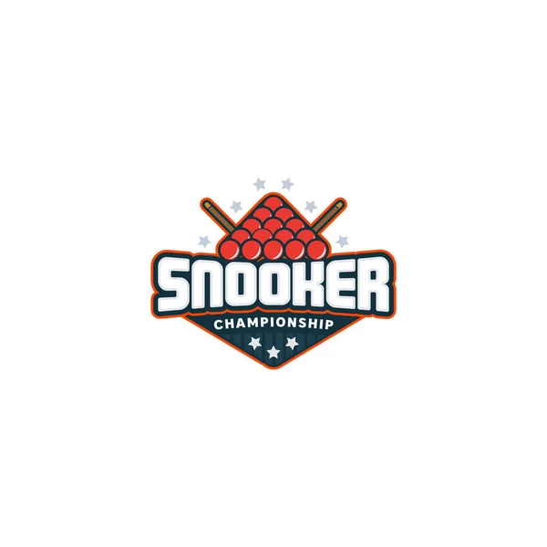 Snooker-Logo. Abbildung zum Sportabzeichen — Stockvektor