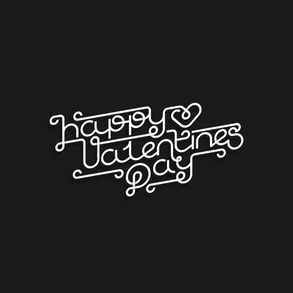 Happy Valentines Day lettering — Stock Vector