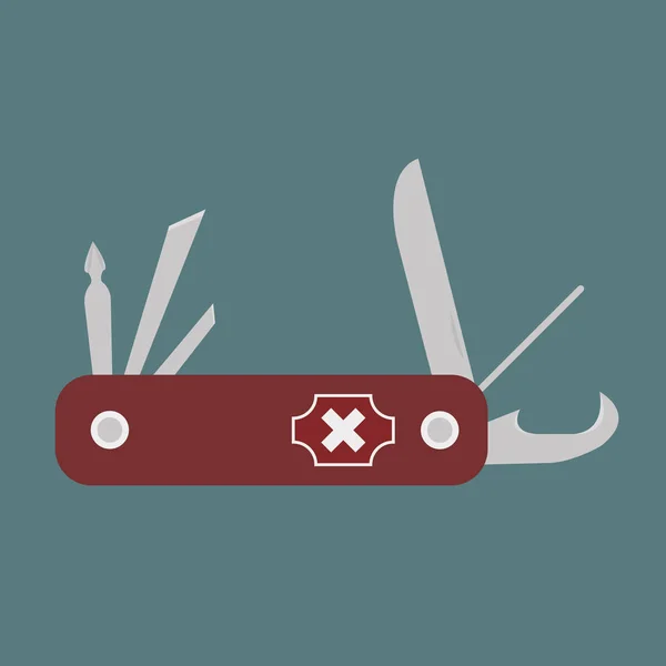 Couteau de poche suédois — Image vectorielle