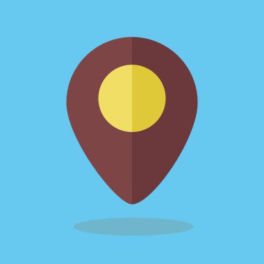 Konumu simge vektör