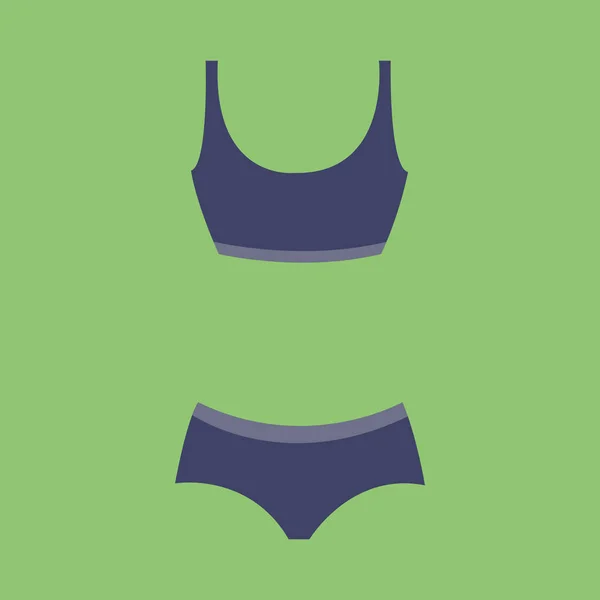 Women's underwear View — Stock Vector