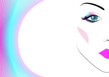 güzel bir kadının yüzü