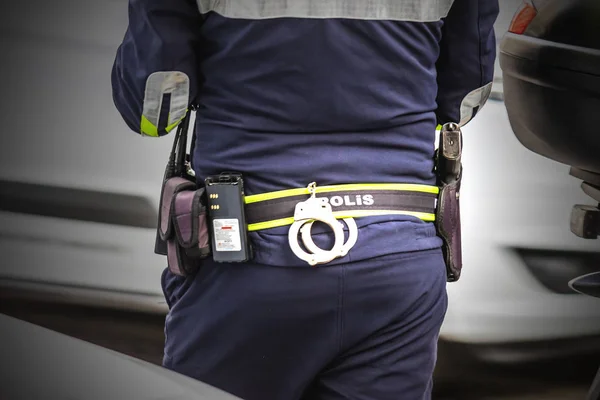 Un policier turc de la circulation à Izmir — Photo