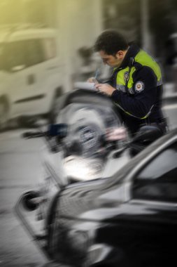 Trafik polisi de Izmir (Türkiye sokakta)